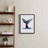 "Whale Tale" - Art Print in Splash by Kelsey McNatt - In a Room