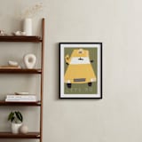 "Let's Go" - Art Print in White by Elliot Stokes - In a Room