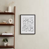 "I Want A Million Pets II" - Art Print in Galaxy by Lucrecia Caporale - In a Room