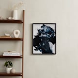 "Sketch 21" - Art Print in Navy Blue by Sara Kraus - In a Room