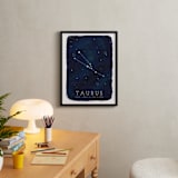 "Zodiac Constellation Taurus" - Personalized Art Print in Galaxy by Ashley Presutti Beasley - In a Room