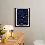 "Zodiac Constellation Pisces" - Personalized Art Print in Galaxy by Ashley Presutti Beasley - In a Room