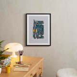 "Circuit Board" - Art Print in electicity by Kamala Nahas - In a Room