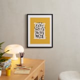 "Eeny Meeny" - Art Print in Golden Yellow by Ariel Rutland - In a Room