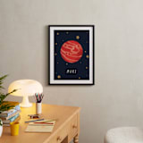 "Solar System VI (Mars)" - Art Print in Night by Elly - In a Room