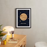"Solar System VIII (Mercury)" - Art Print in Night by Elly - In a Room