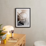 "Hoop Sunflare" - Art Print in Sky by Beth Murphy - In a Room