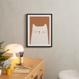 "House Cat" - Art Print in Sienna by Coit Creative - In a Room