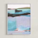 "Opal Kind of Day" - Art Print in Opal Blue by AlisonJerry - Framed