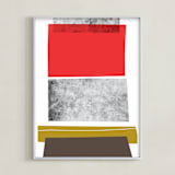 "Abstracciones Vol. 3" - Art Print in Maraschino by Aspacia Kusulas - Framed