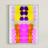 "Hot pink" - Art Print in Hot pink by HAPI ART - Framed