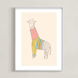 "Fiesta Turtleneck" - Art Print in Tutti Fruiti by Meg Gleason - Framed