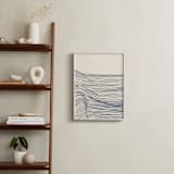 "Rolling Waves II" - Art Print in Deep Ocean by Jayne Alfieri - In a Room