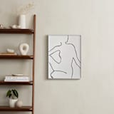 "Lady Blanca" - Art Print in Whispered White by cyrille gulassa - In a Room