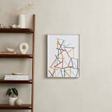 "Harmony in Chaos" - Art Print in Vibrant Orange by Oscar and Emma - Karly Depew - In a Room