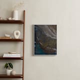 "Making Tracks" - Art Print in Sea Blue by Alaric Yanos - In a Room