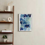 "Scribbles in Blue" - Art Print in Indigo by Yao Cheng Design - In a Room