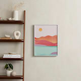 "Looking Far West" - Art Print in Pink Blush by sue prue - In a Room