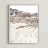"white canyon 3" - Art Print in cream by Kamala Nahas - Framed