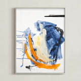 "Lawless4." - Art Print in Love Fever Blue by Jihye Back Kim - Framed