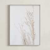 "ghosted neutrals 3" - Art Print in smoke by Baumbirdy - Framed