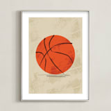 "Let us play basketball" - Art Print in Indoor Court by Susanne Kasielke - Framed