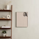 "Joseph" - Art Print in Vintage Taupe by jinseikou - In a Room