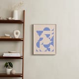 "Around Town" - Art Print in Periwinkle by Beth Vassalo - In a Room