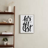 "Let's Get Lost" - Art Print in Painted Black by Sam Dubeau - In a Room
