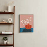 "Mid Century Vase" - Art Print in Bubble Gum by Morgan Kendall - In a Room