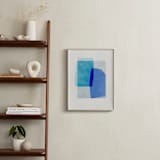 "blue abstraction" - Art Print in azure by Sumak Studio - In a Room