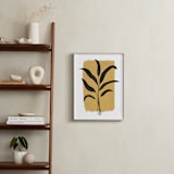 "Botanical Study" - Art Print in Mustard by Johanna Phillips Huuva - In a Room