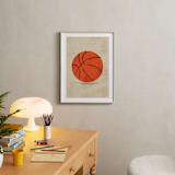 "Let us play basketball" - Art Print in Indoor Court by Susanne Kasielke - In a Room