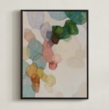 "Echoes II" - Art Print in Sky by Wendy Keller - Framed Canvas