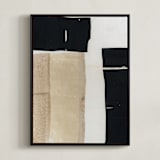 "At The Door II" - Art Print in Ebony by Jennifer Daily - Framed Canvas