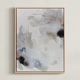 "Seemingly Separate" - Art Print in Slate Grey by Christa - Framed Canvas