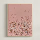 "I'm Sorry for What I Said When I Was Hangry" - Art Print in Rose by Marcy Parks - Framed Canvas