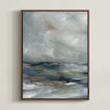 "Le éclat 1" - Art Print in Cloud Blue by Nicoletta Savod - Framed Canvas