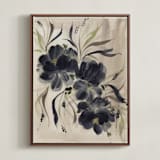 "Ethereal Night" - Art Print in Mocha Mousse by Ramya Rajiv - Framed Canvas