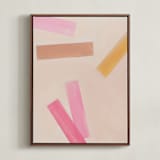 "Confetti 1" - Art Print in Cotton Candy by Maja Cunningham - Framed Canvas