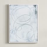 "Innuendo No. 3" - Art Print in Soft White by Julia Contacessi - Framed Canvas