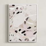 "Still Reaching" - Art Print in Natural by Melanie Severin - Framed Canvas