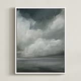 "Reverie II" - Art Print in Slate Grey by Mya Bessette - Framed Canvas