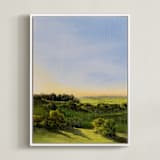 "Joy Comes in the Morning" - Art Print in Field by Coleman Senecal - Framed Canvas