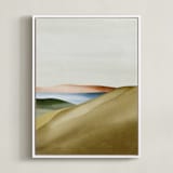 "Dunes No.1" - Art Print in Earthy by Little Valley Studio - Framed Canvas