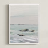 "Interruption" - Art Print in Grey Mist by Eric Ransom - Framed Canvas