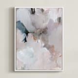 "be loved I" - Art Print in Lavender by Lindsay Megahed - Framed Canvas