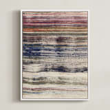 "woven colors II" - Art Print in Woolen by Sumak Studio - Framed Canvas