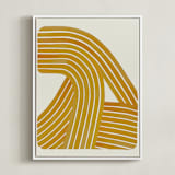 "Tangerine" - Art Print in Tangerine by Emily Kariniemi - Framed Canvas