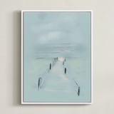 "Pathway forward" - Art Print in Fog by Inkblot Design - Framed Canvas